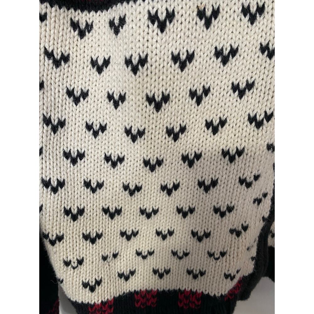 Womens Woolrich Cotton Nordic Deer Zip Up Cardigan Sweater Large Cabin - Picture 4 of 9
